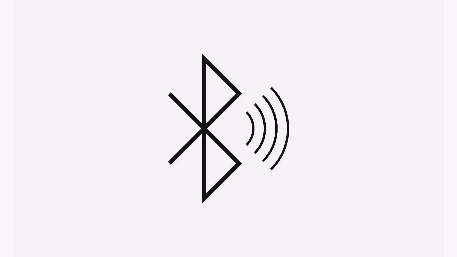 Значок подключения Bluetooth с сигнальными волнами.
