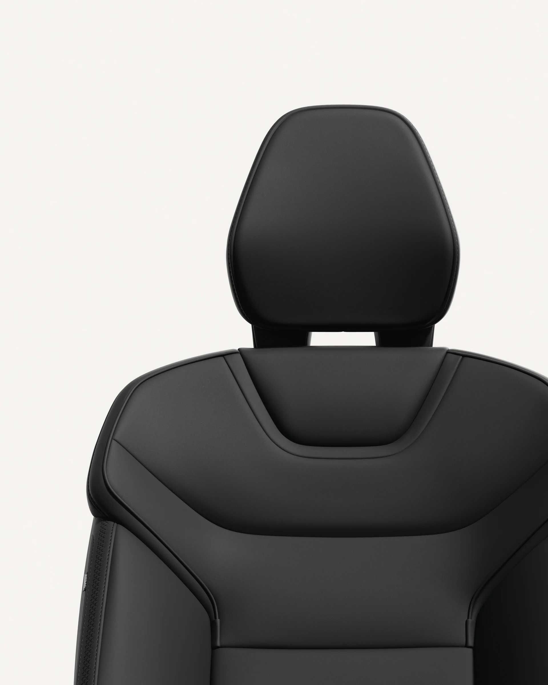 Сиденье Volvo EX90 из материала Charcoal с эргономичным дизайном и гладкими контурами.
