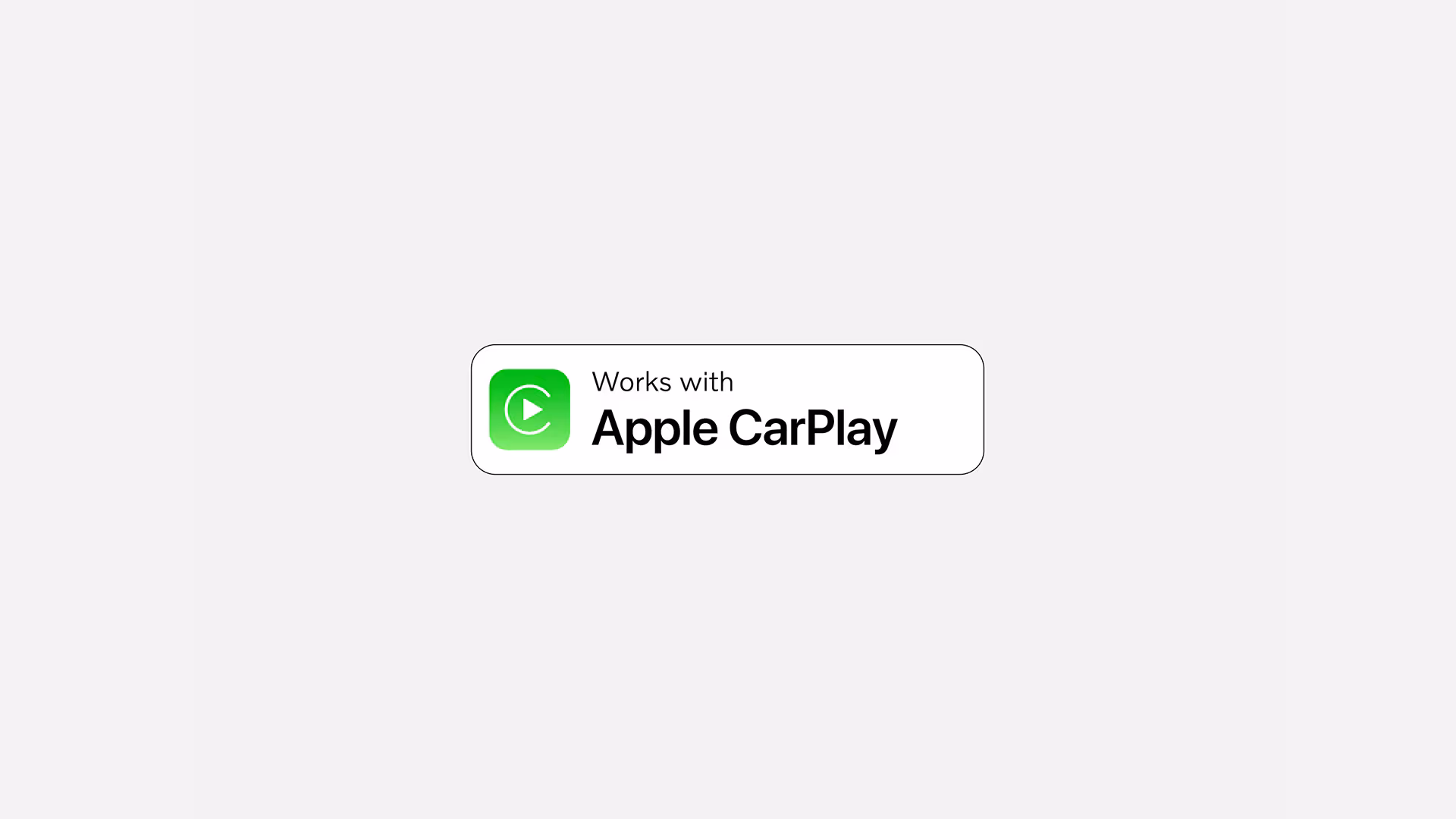 Значок, указывающий на совместимость с Apple CarPlay.